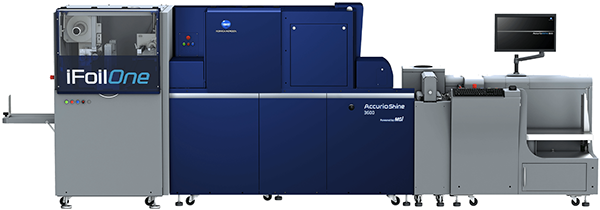 AccurioShin3600 + iFoil One Printer AccurioShin3600 + iFoil One Printer